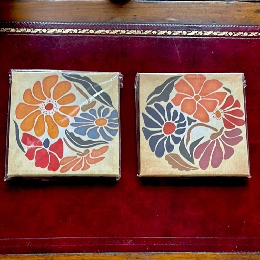 Matte FLORAL Canvas Wall Art Small Space 8 x 8 Wall Art NEW